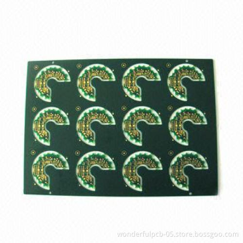 Aluminum base PCB with 2 layers, 0.1mm hole and 2.0mm thickness, suitable for LED, UL Mark